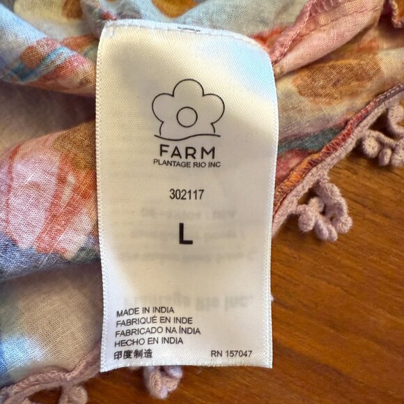 Farm Rio Colored Bananas Blouse L - Picture 4 of 11